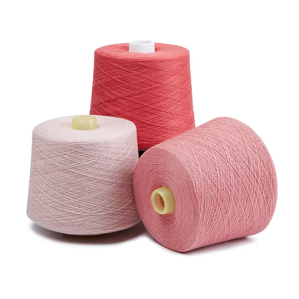 Filato di lana acrilica solida 48NM/1 70% lana 30% filato per maglieria misto acrilico