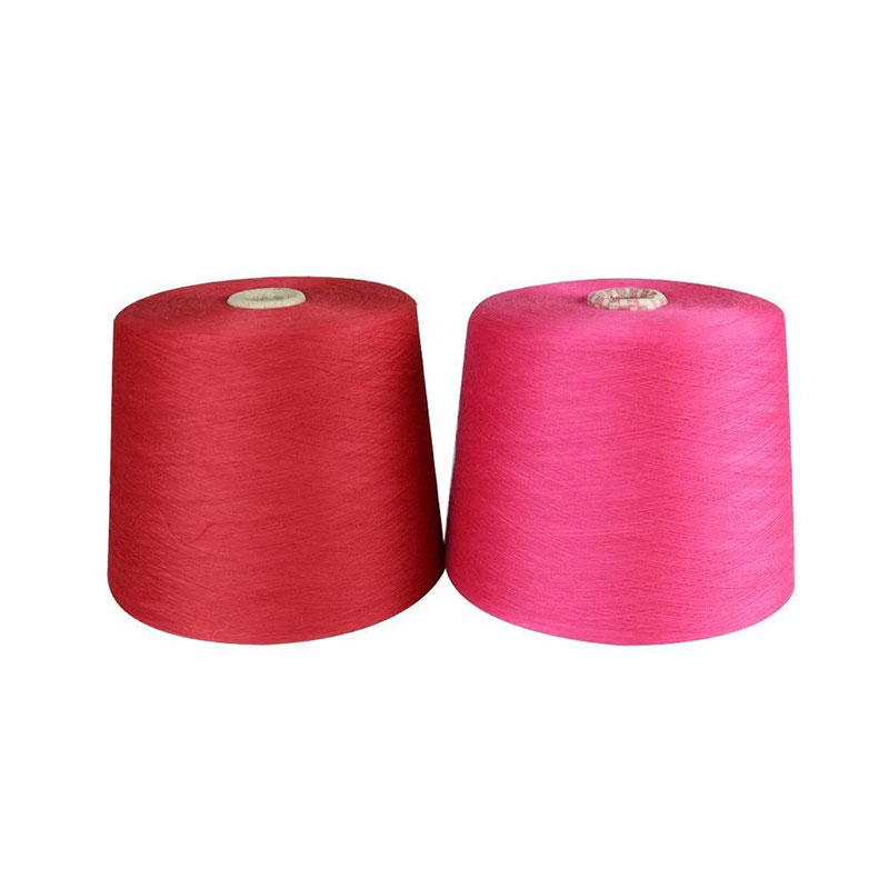 Lana filata con anima in nylon con filato misto poliestere 36nm/2 come per maglieria